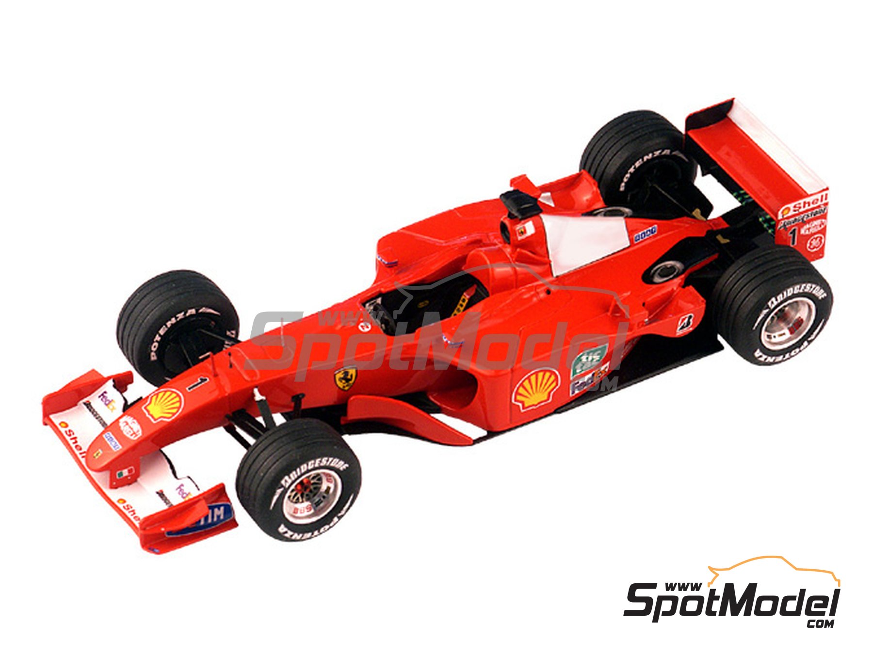 Ferrari F2001 Scuderia Ferrari Team sponsored by Marlboro - Malaysia  Formula 1 Grand Prix 2001. Car scale model kit in 1/43 scale manufactured  by Tame